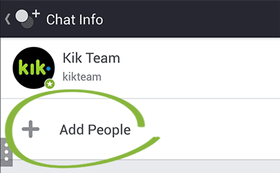 How do I add more friends in an open chat on Kik?