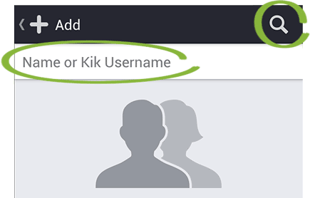 Search Kik friends