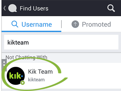 Access Kik profile